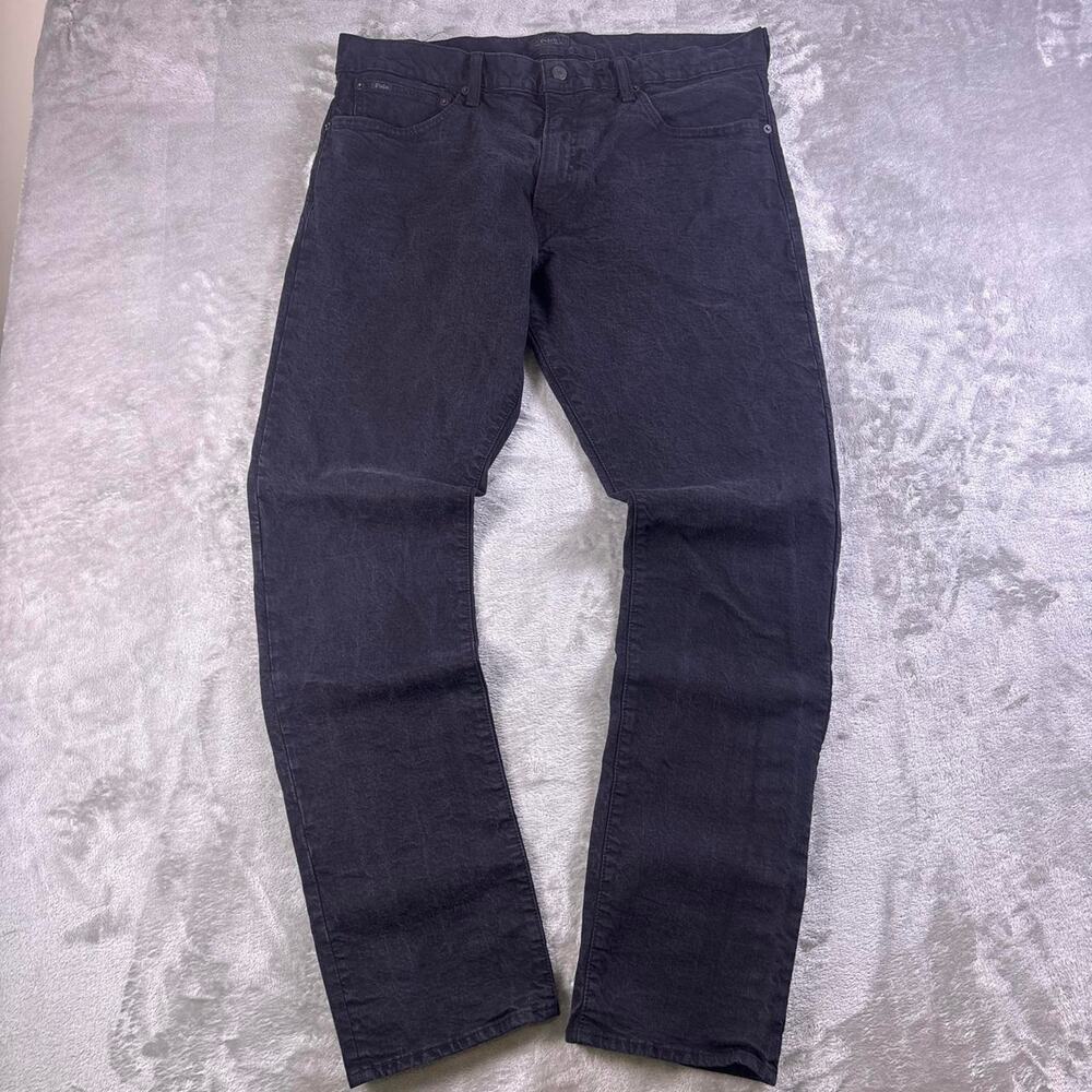 Polo Ralph Lauren Hampton Jeans Men’s 36x34 Black Relaxed Straight Denim
